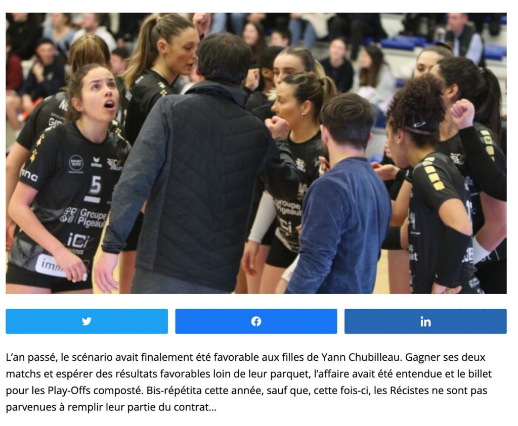 Rec Volley Perd Evreux