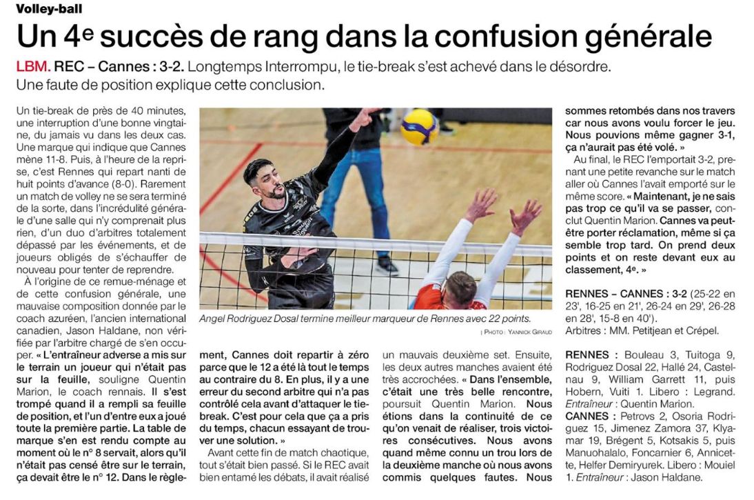 Rec Cannes Ouest France