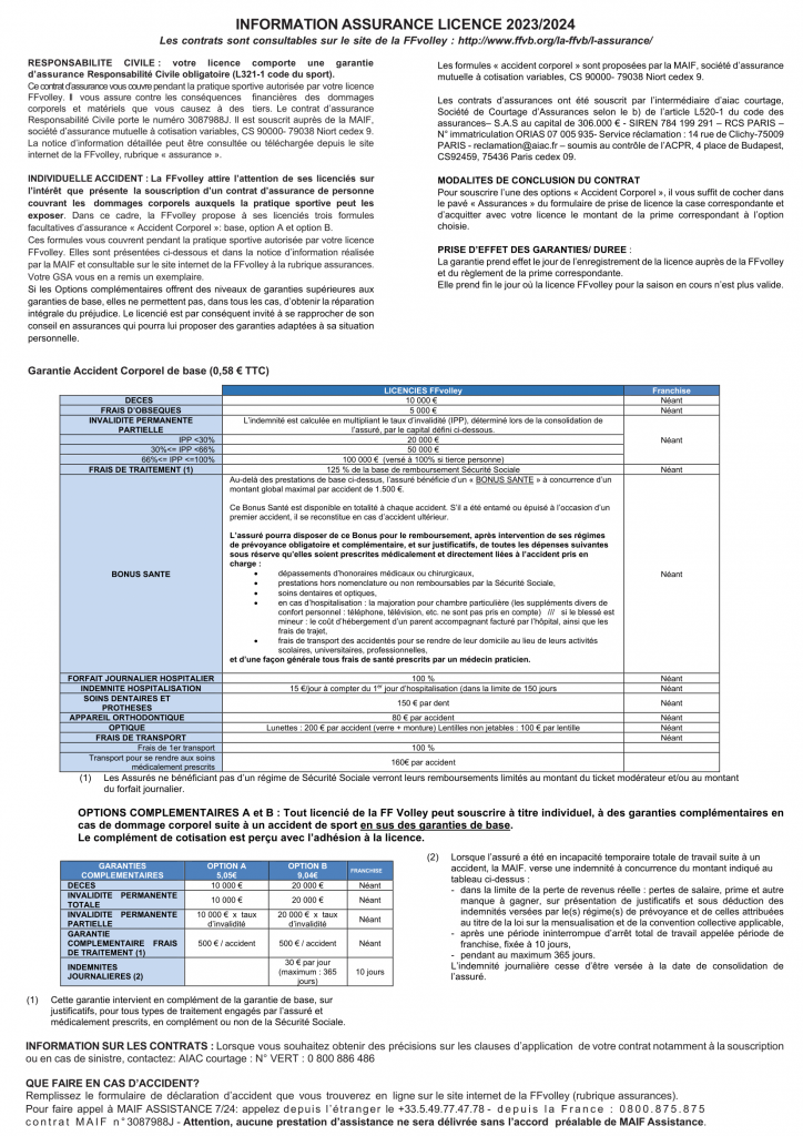 Formulaire Demande Licences 2023 2024 2