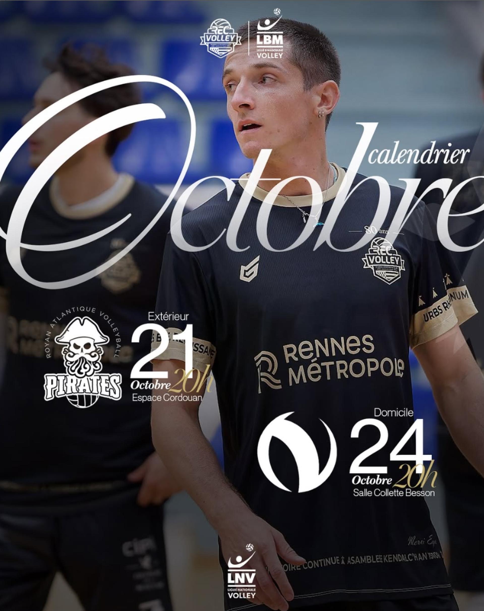 Calendrier Octobre 2
